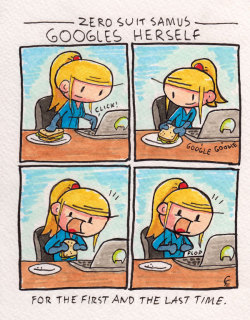 Wasabisunshine:  Zero Suit Samus Googles Herself For The First And The Last Time