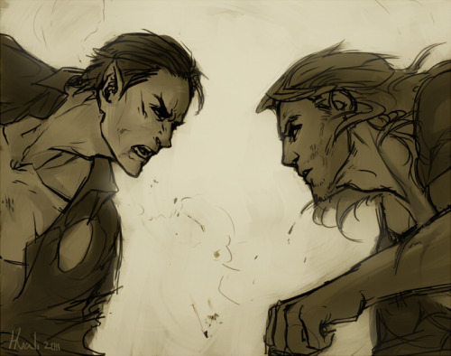 thingsfortwwings: [Image: Namor and Thor arguing.] avali:  From RP stuffs between Fornax’s ama