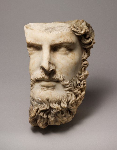 antonio-m: Marble portrait of the co-emperor Lucius Verus, AD 161–169 This fragmentary he