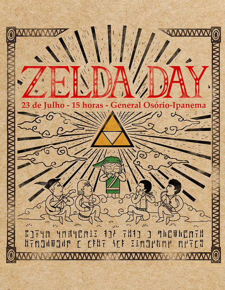 On Saturday July 23 a large group of folks in Rio de Janeiro will be taking part in “Zelda Day”. According to the events Facebook page, they will be celebrating with dance, beer, food and the playing of various Zelda tunes. Perfect!
Artist Cristiano...