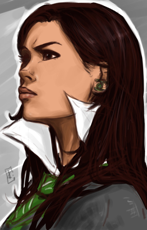 z-tagada:Slytherin Santana speedpainting