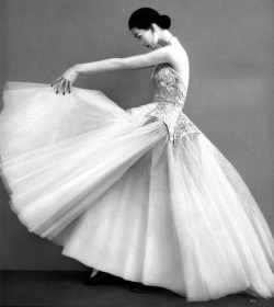 thedivinedovima:  Dovima in Balenciaga - Harper’s Bazaar Dec 1950 - Photo by Richard Avedon 