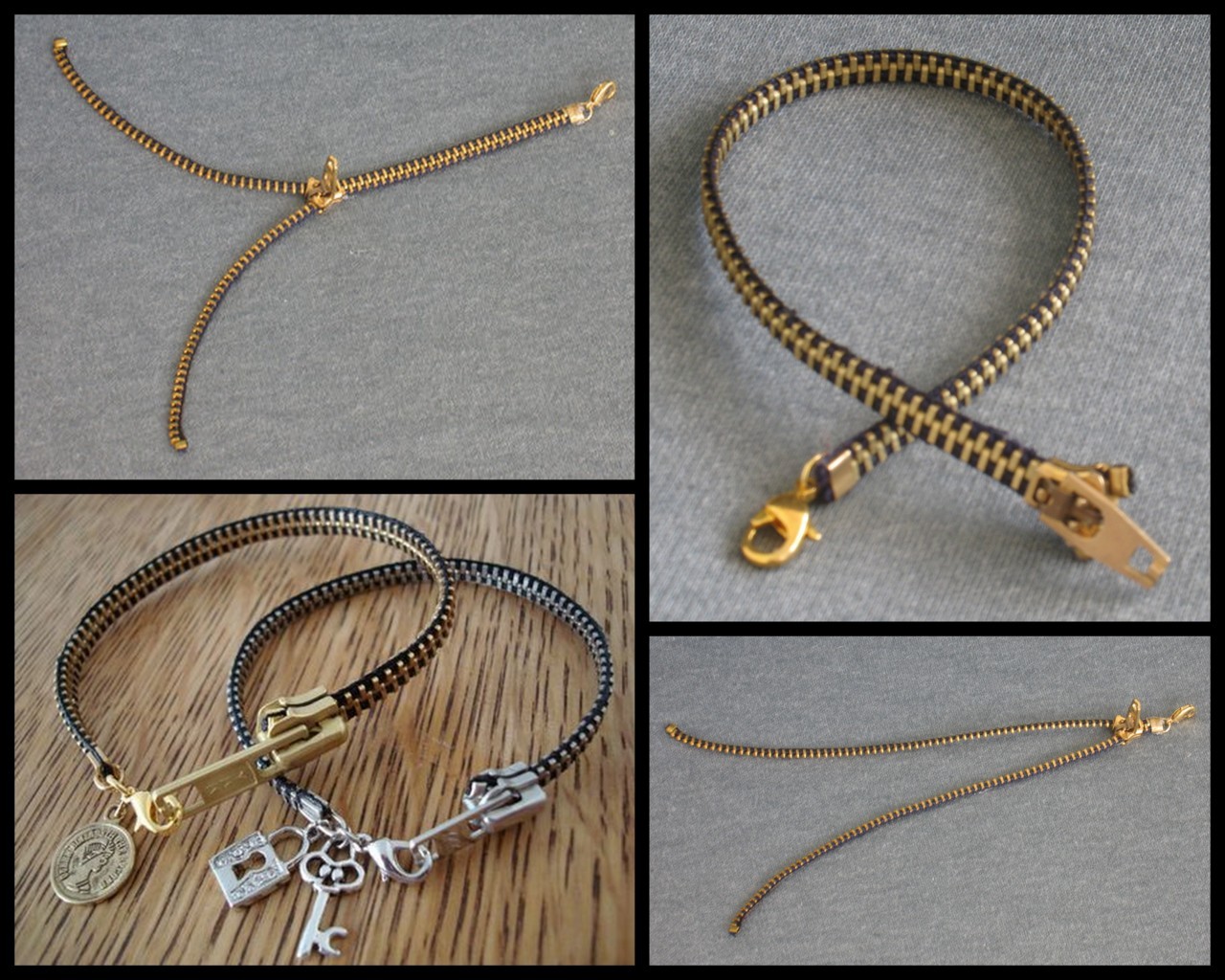 truebluemeandyou:  Zipper Bracelet. Finally a zipper bracelet I would wear that is