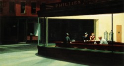 cavetocanvas:  Nighthawks - Edward Hopper,