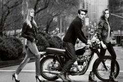 Black-And-White:  (Via Dkny Jeans Fall 2011 Campaign | Anne Vyalitsyna, Izabel Goulart