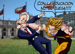 ingesman:  goku también esta con la educación chilena!! 