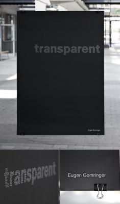 visual-poetry:  eugen gomringer “transparent”