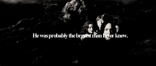 sweetdisplaysofaffection:   One of them was a Slytherin and he was probably the bravest
