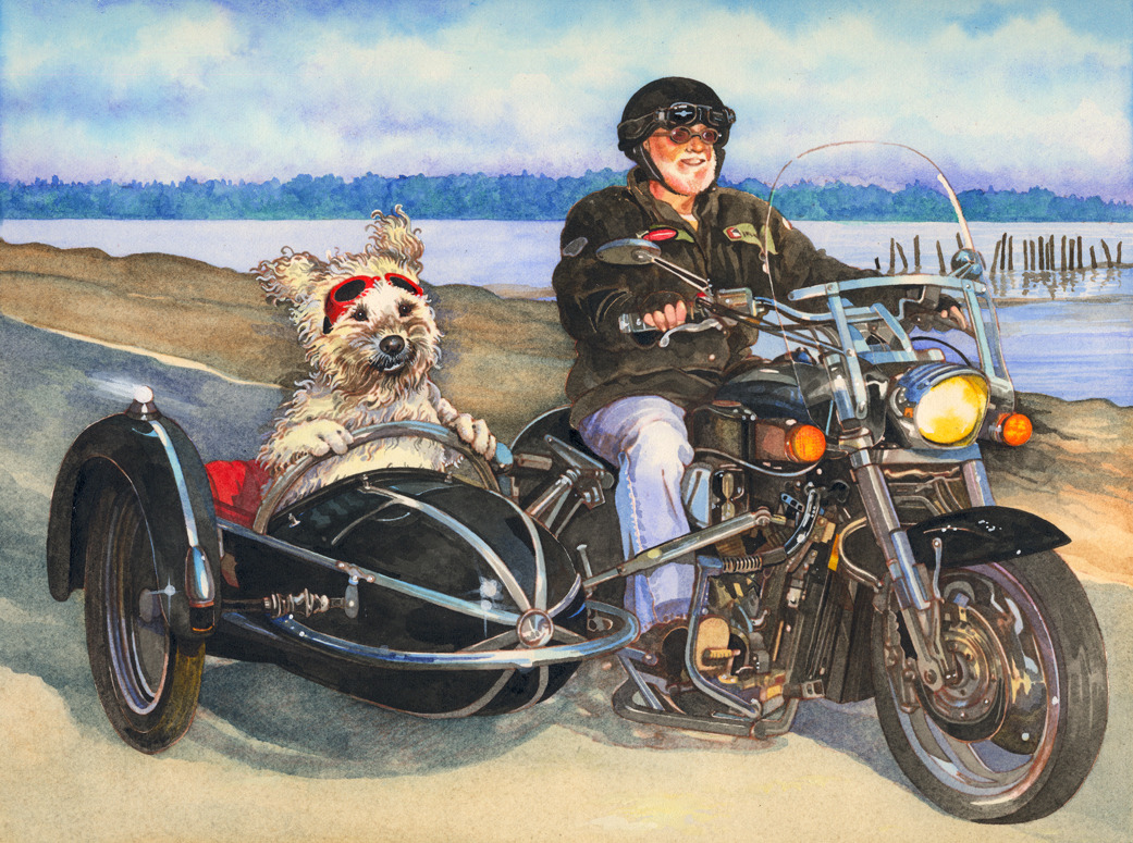 missfolly:  Wendy Martin - Richard with his dog Duffy 