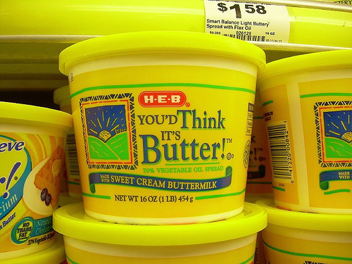 THERE IS NO SUBSTITUTE FOR BUTTER!!! according to the health freak teacher from