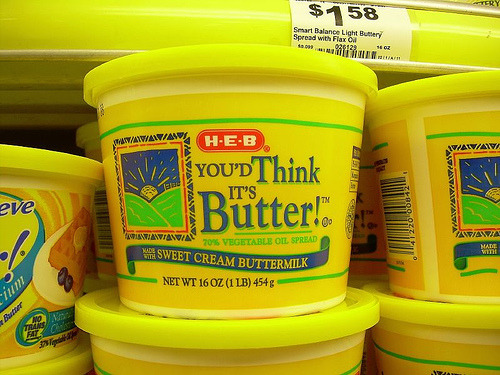 THERE IS NO SUBSTITUTE FOR BUTTER!!! according to the health freak teacher from high school, haha It is better to eat butter than a butter surrogate because usually it’s not at all healthier, it might even be worse for you…cuz i think he