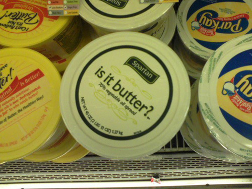 THERE IS NO SUBSTITUTE FOR BUTTER!!! according to the health freak teacher from high school, haha It is better to eat butter than a butter surrogate because usually it’s not at all healthier, it might even be worse for you…cuz i think he