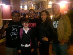 hahah my old friends met Harry Potter!!