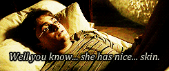 d-r-a-c-o:  Ron Weasley: [about Ginny and Dean] What do you think he sees in her? Harry