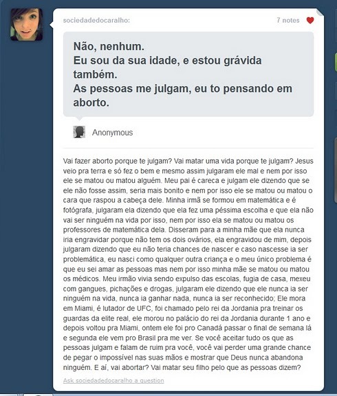  Garota,você ganhou o meu respeito. 