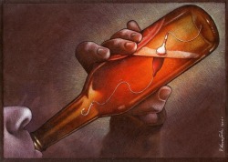 leahlewman:  Satirical Drawing by Pawel Kuczynski