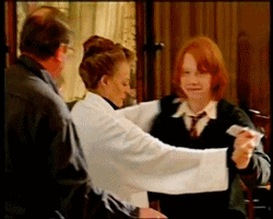 tomfreakingfelton:   Goblet of Fire: Behind the scenes  The last gif omg 