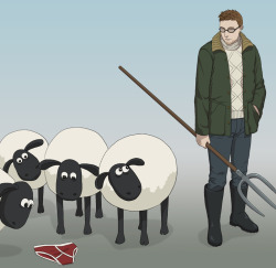 insharkywater:  (via Shaun and the Sheep by *doubleleaf on deviantART) 