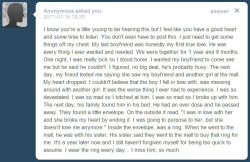 pinchebones:  jocieelovee:  flawlesss:  i’d fucking kill the friend that told me he was with a girl…. fuck  This mad me cry.  Damn..I was not going to read this by wow this soo sad it like shet :/