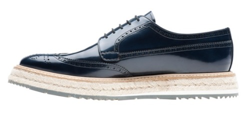 PRADA - Navy Espadrille brogues&hellip;.I want these so bad!