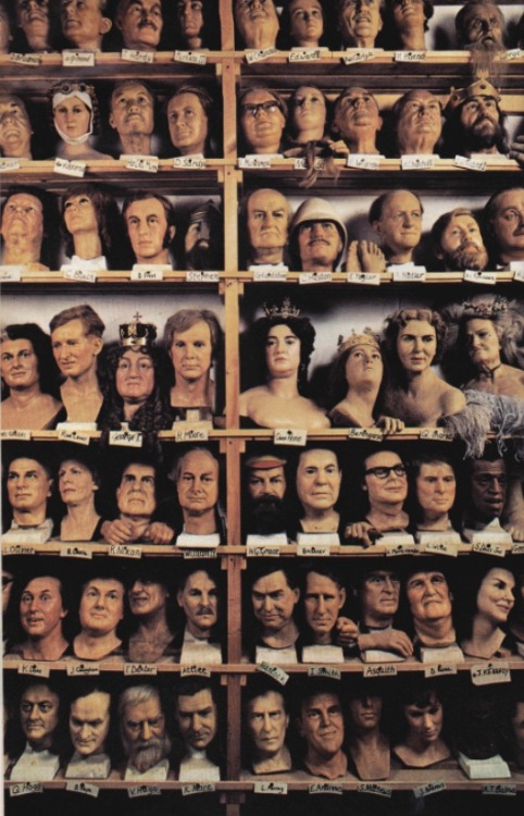 vigwig: nationalgeographicscans: Madame Tussaud’s Wax Exhibition heads, October 1979 Bottom ri