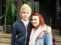 Me &amp; Niall Horan.Sheffield. March 2011. He is an actual babe. He&rsquo;d just woke up (like 10 minutes before the picture) and even though he was really tired he still stopped &amp; had pictures with the fans outside :) 