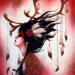 the-ugly-lover:  Sylvia Ji. Red Caribou.