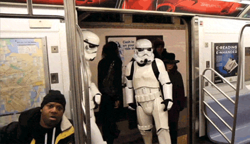  the stormtroopers have envaded the subway :)