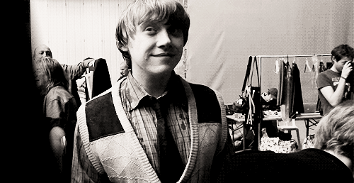 primrosepins:  Rupert and Dan preparing for their last day of filming. 