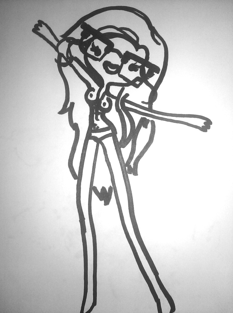 jonnahhh:  hehehehehhehehe Aprilllll &lt;3333 fat marker cant draw key blade