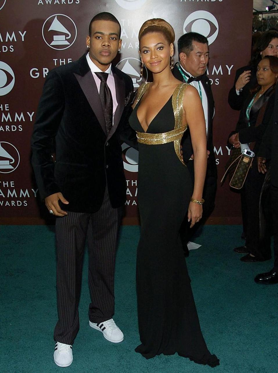 BEYONCé101 — Beyoncé and singer Mario on the red carpet at the...