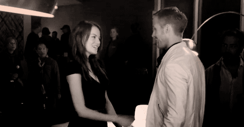 fuckyeahmcgosling:  Emma Stone &amp; Ryan Gosling on set (x) 