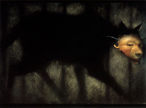 thegirlandherdog:  descent, by dave mckean 