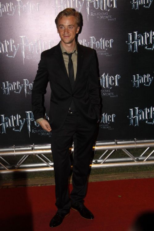 Tom Felton at the Premiere of ‘Harry Potter and the Deathly Hallows part 2’ in Rio De Janeiro, Brazil - July 14, 2011.