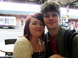 Me &amp; Jaybird. HATE HATE HATE this picture so much! Doncaster Train Station. 14th May 2011.