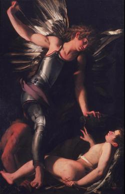 necspenecmetu:  Giovanni Baglione, Sacred and Profane Love, 1602-3 