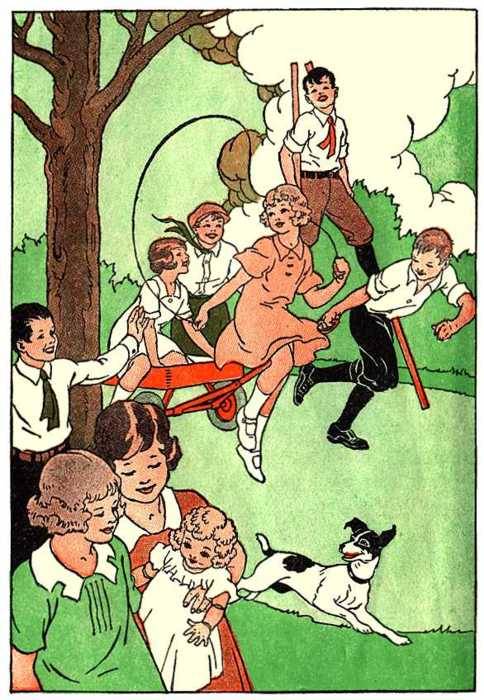 Mary, instead of playing playing Ring-Around-the-Rosie, played just put a ring on Rosie. 