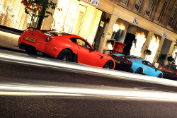 automotivated:  Ferrari 599 GTB, modified, and Lamborghini Murcielago LP670-4 SuperVeloce (by Ed Callow [ torquespeak ]) 