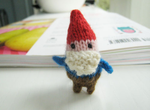Tiny Gnome :) by Anna Hrachovec. Mochimochi Land. Tiny Gnome is in her new book, Teeny-Tiny Mochimoc
