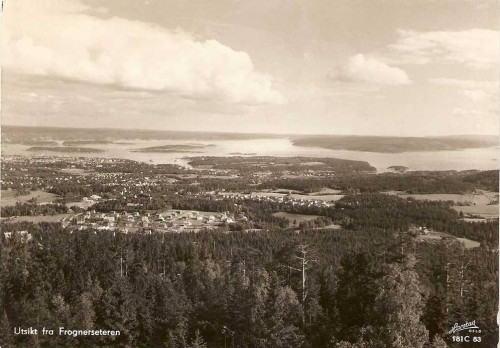 Frognerseteren, Norway 1931 when you see a tram come along with Frognerseteren on its forehead, take