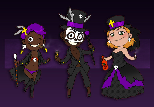 knightoftaurus: “Voodoo Family” by humon “I was going to draw a collection of LGBT gods, but ended 