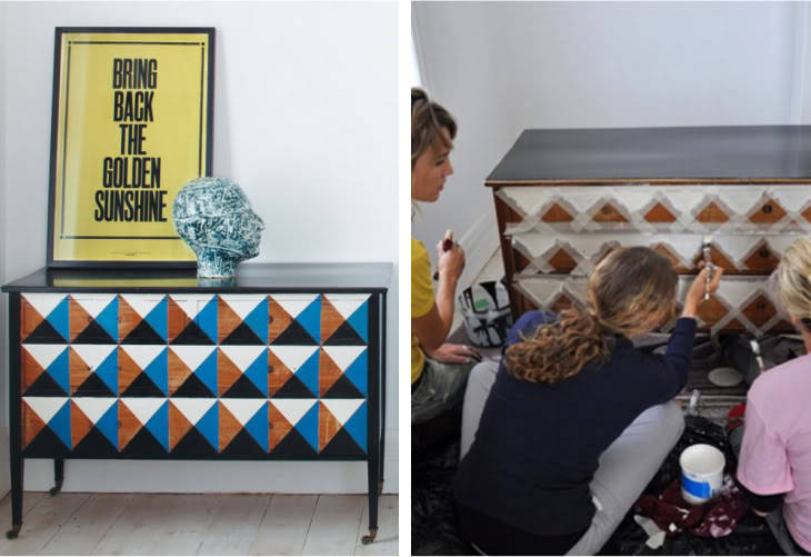 Furniture Revamp | Live & Enliven
This is a super cool revamp, like something you would see in a retro furniture store with a insane price tag attached! This pattern would look amazing on a lot of stuff actually - I’m thinking of inside my cupboard...