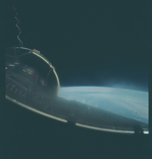 This photoset is from the Gemini X Mission which took place from July 18-21, 1966. In our catalog, you can view 347 images from this mission.
The photos above were taken on July 19, 1966 and include images of Africa, Florida, Hurricane Celia, the...