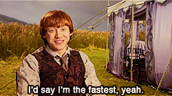 movedtoaryastarks:  The Golden Trio (on who can run the fastest) 