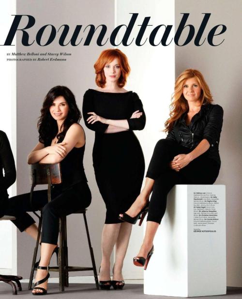 gasstation:Julianna Margulies, Christina Hendricks and Connie Britton photographed by Robert Erdmann