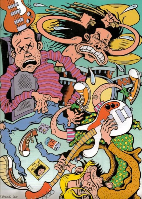 grungebook:  Nirvana illustration by Peter Bagge.