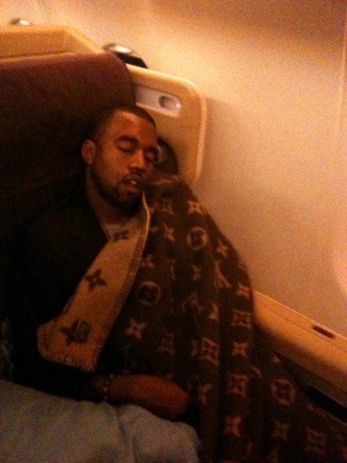 naderm:  Sometimes Kanye West sleeps in International First Class in a Louis Vuitton