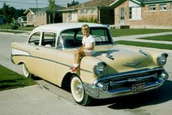 bigcheese327:  1957 Chevrolet 210 two-door sedan.