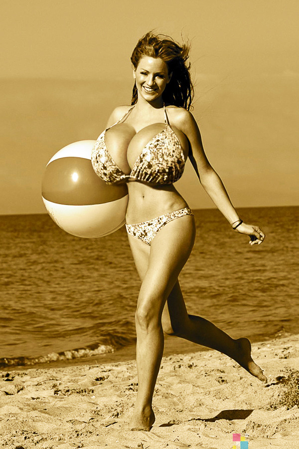 areaorion:  Sample319X0711 Jordan’s Beach Balls. I was going to vault this breast