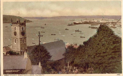 Falmouth, Cornwall, England Date Unknown “But Falmouth left me a souvenir of my wisit (sic) , 
